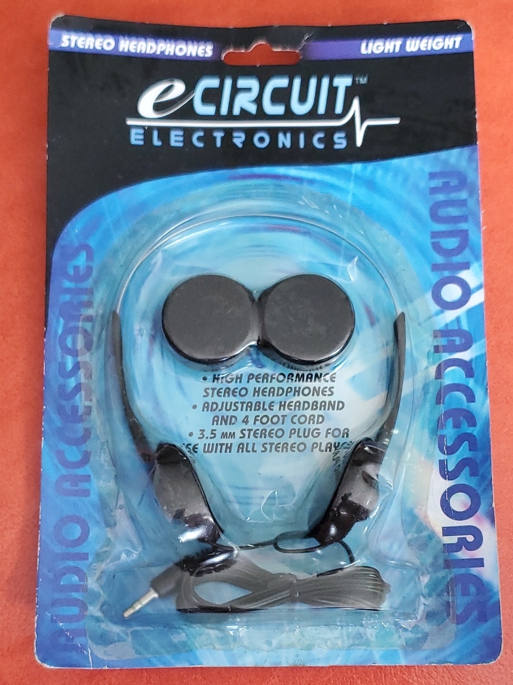 Black On-Ear Stereo Headphones